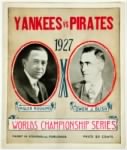 1927 World Series Program