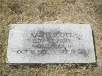 Ralph Scott's World War II Headstone