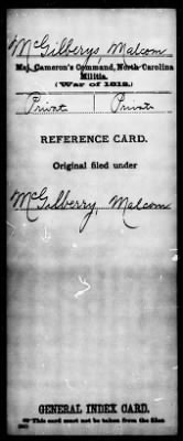 Malcom > McGilberys, Malcom (Pvt)