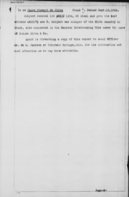Old German Files, 1909-21 > James Stewart De Silva (#288205)