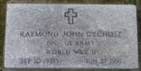 Raymond John Cychosz - Headstone, Hillcrest Cemetary, Bessemer, Michigan