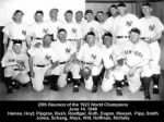 25th Reunion of 1923 Champion New York Yankees