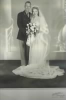 Captian Gilbert George Vogt and Erna "Blondie" Vogt on their wedding day