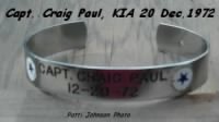 Captain CRAIG Paul's Bracelet worn by many to show support for his MIA- He was KIA.