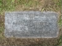 Paul D. Wilber, military grave marker