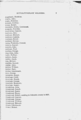 Thumbnail for Volume XIII > Alphabetical List of Revolutionary Soldiers 1775-1783.