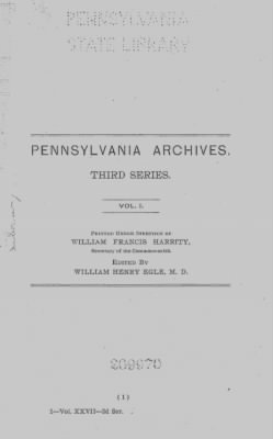 Volume XXVII > Pennsylvania Archives