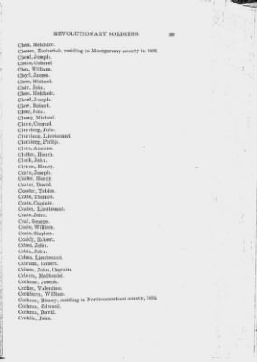 Volume XIII > Alphabetical List of Revolutionary Soldiers 1775-1783.