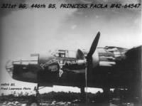 321stBG,446thBS, Lt Walter Wojcik's FIRST Combat Mission flown in her/B-25 42-64547