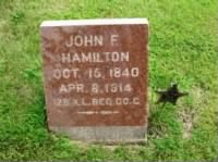 John F Hamilton grave