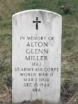 Glenn Miller Headstone In Arlington National Cemetery