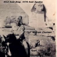 Bill Coursen in Egypt, R & R from Combat in the MTO