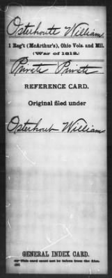 William > Osterhoute, William (Pvt)