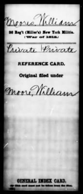 Thumbnail for William > Moores, William (Pvt)