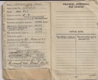 Thumbnail for Bernard Grant - WWII Pay Record