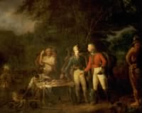 "General Marion Inviting a British Officer to Share His Meal"