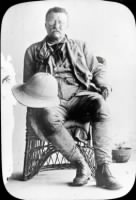 Theodore Roosevelt dressed in expedition attire