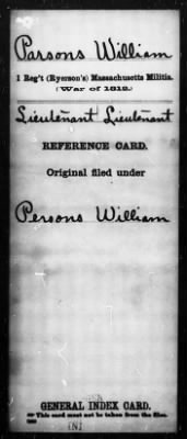 William > Parsons, William (Lieutenant)