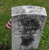 Military grave stone - Judson C Beeman