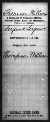 Thumbnail for William > Thomson, William (Sergeant)