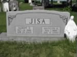Headstone of Albert V. and Marilyn A. Jisa, Spruce, Wisconsin