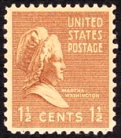 Martha Washington On Stamp