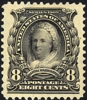 Martha Washington On Stamp