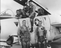 John McCain (front right) with his squadron