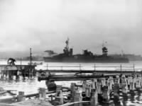 USS Northampton enters Pearl Harbor after the attack