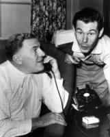 William Bendix and Johnny Carson, 1955