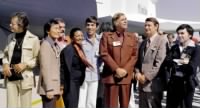 Gene Roddenberry and the cast of Star Trek, 1976