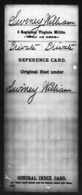 Thumbnail for William > Sweney, William (Pvt)