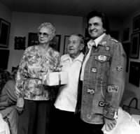 Johnny Cash with parents Ray & Carrie