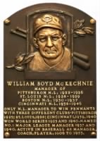 Bill McKechnie Hall Of Fame Plaque