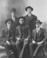 Loren Sisson (center) and friends   About 1906.jpeg