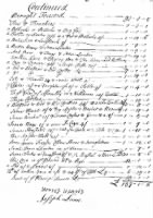 Hilltown, Evan Thomas inventory 1766