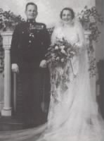 Lewis and Virginia Puller on their Wedding Day, Nov. 13, 1937