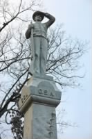 Arkansas monument shiloh closeup