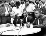 Shuttlesworth (center) with the Rev. Martin Luther King Jr. and Ralph Abernathy.jpg