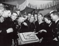 Crew with Cake