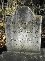 Peter Jeremiah Kabrich tombstone at Lovettsville Cemetery, Loudon County, Virginia.jpg