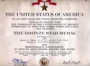 cagney pfc joseph citation bronze star fold3 macarthur hcc astp certificate general