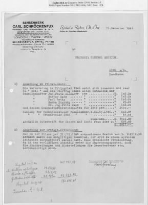 Thumbnail for Claims and Restitution Reports on Property Administered by the Military Government in Upper Austria > Sensenwerk Carl Schröckenfux OHG: Monthly Reports