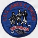 Perkins, Jack Monroe shoulder patch for USS James C Owens p-dd-776.jpg
