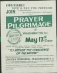 1957 Prayer Pilgrimage Flyer