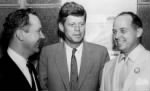Senator Russell Long (left) with John F. Kennedy and New Orleans Mayor Chep Morrison in 1956.jpg