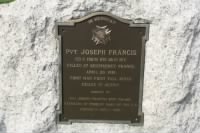 PVT Joseph Francis Plaque.JPG