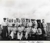 15 USS Paul Hamilton, DD590, Officers, Capt May Sitting Center, 1943.jpg