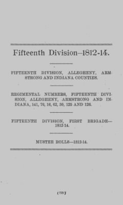 Volume VII > Fifteenth Division--1812-14