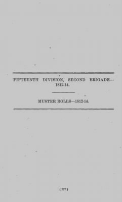 Volume VII > Fifteenth Division, Second Brigade--1812-14